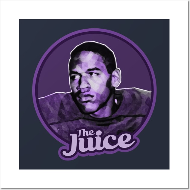 The Juice - OJ Simpson Vintage Design Wall Art by Trendsdk